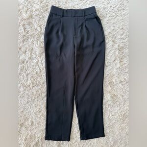 Halara Black High Waist Work Pants Tapered Stretch Trousers Women’s Size S